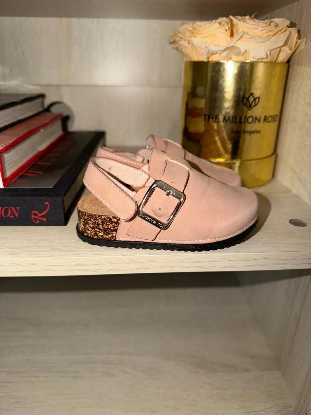 Lucky Brand Pink Buckle Moccasin Slingback Shoes